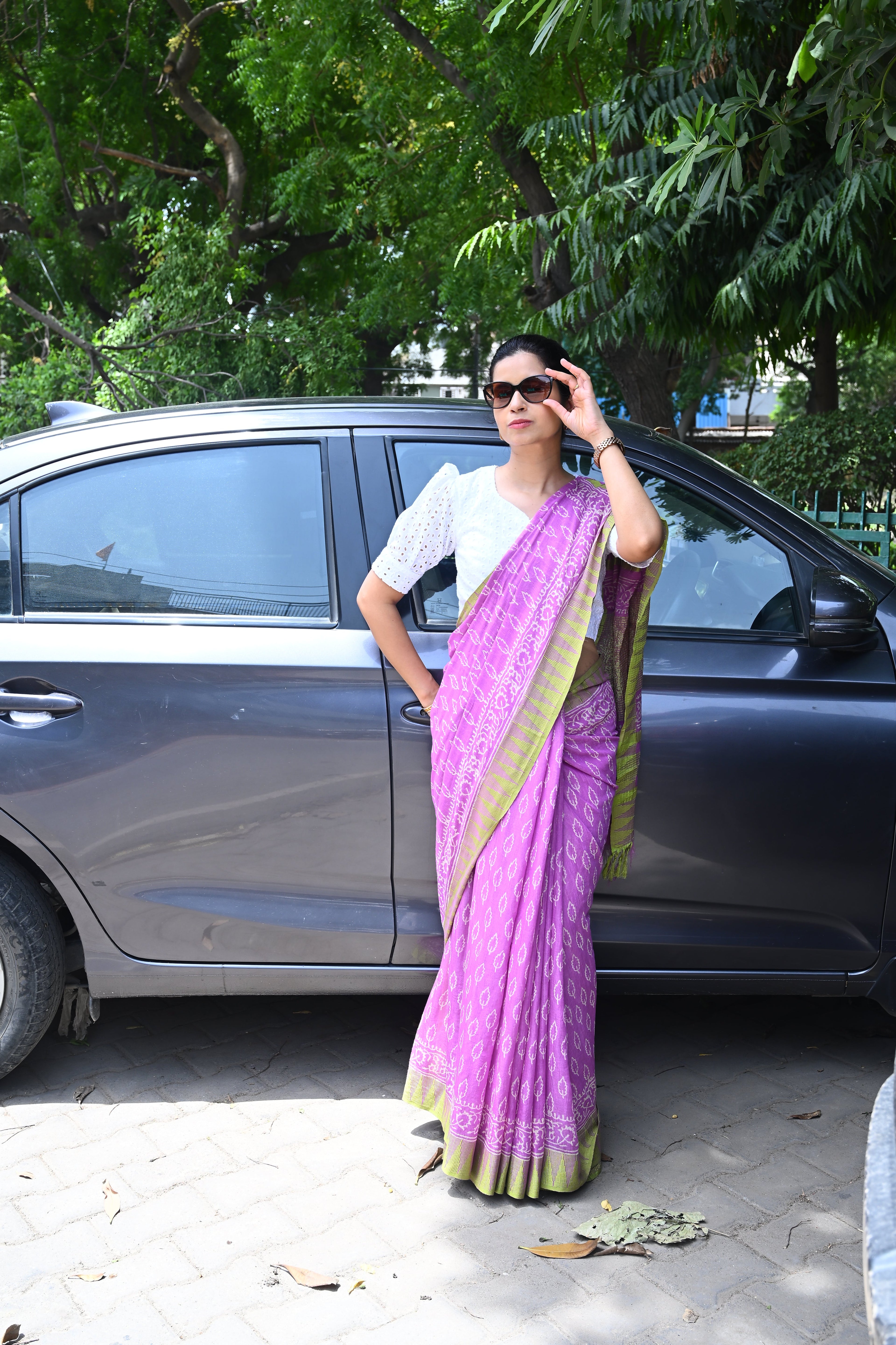 Temple Border Cotton Silk