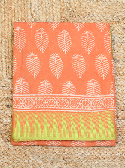 Orange and Green Floral