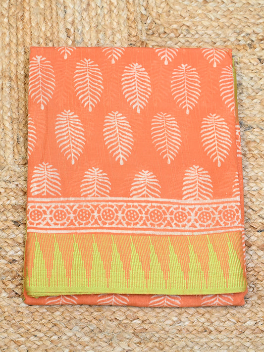 Orange and Green Floral