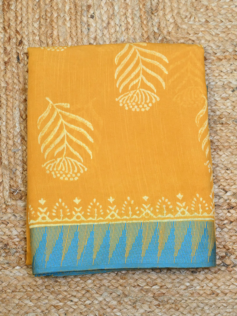 Mustard & Blue Leaf
