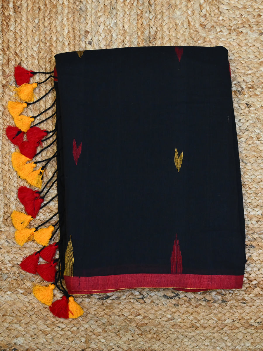 Black Cotton Jamdani
