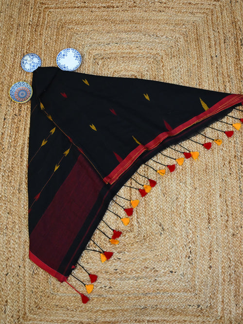 Black Cotton Jamdani
