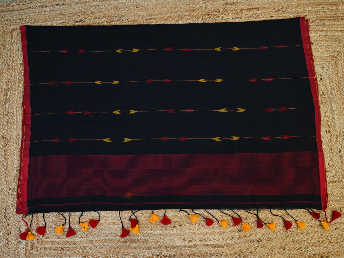 Black Cotton Jamdani