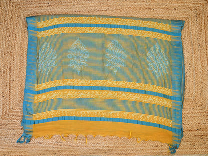 Mustard & Blue Leaf