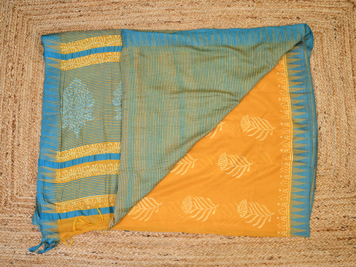 Mustard & Blue Leaf