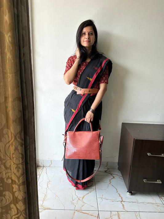 Black Cotton Jamdani